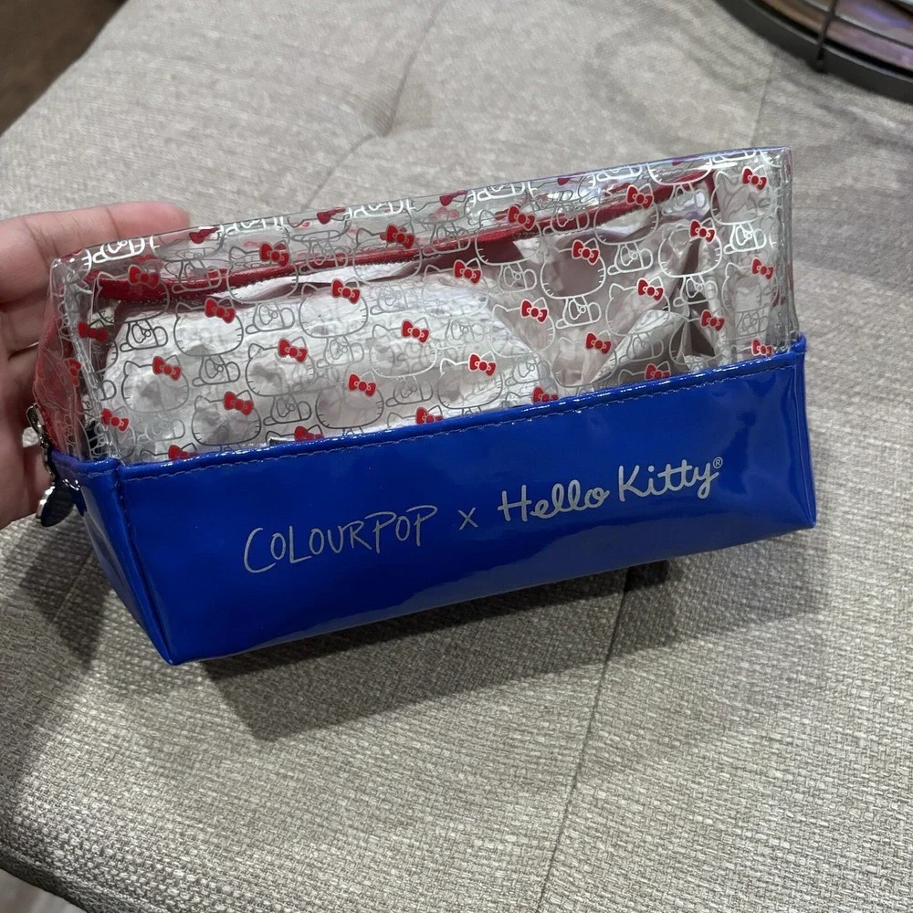 Hello Kitty x Color Pop Blue and Red Makeup Bag -‎ Cosmetic